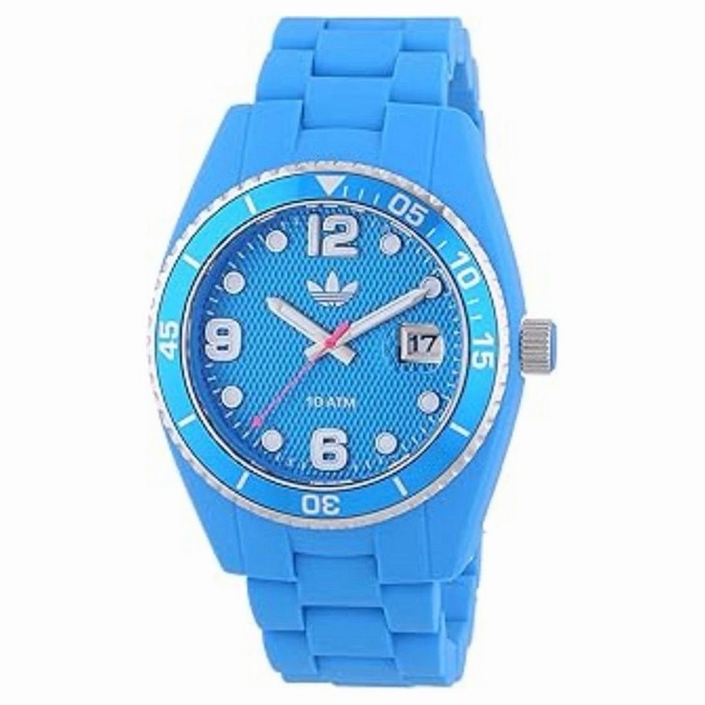 Adidas Originals ADH6163 Brisbane Blue Silicone Watch NIB Fossil Licensed